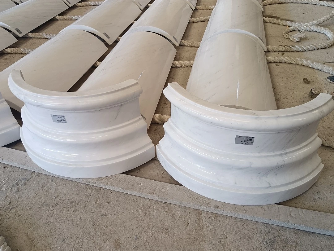 White Marble Round Column