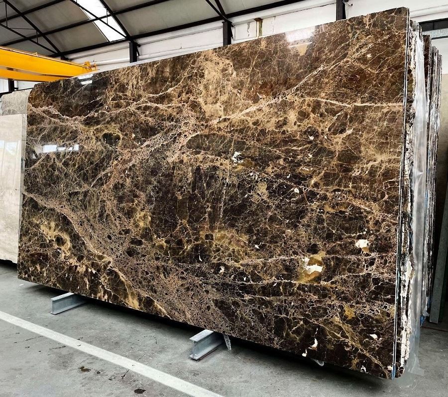 dark emperador marble slab