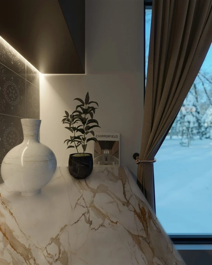 Building Material Large Porcelains Slabs Sintered Stone Elena Venosta countertop and backsplash best