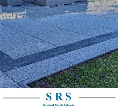 Lembaran Paving Granit Biru Abu-abu