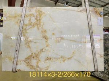 Marmer Putih Onyx Slab