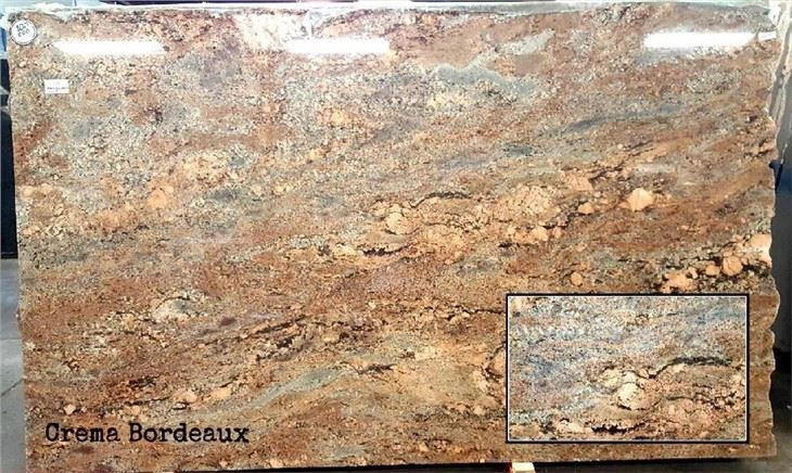 Crema Bordeaux Granite slab