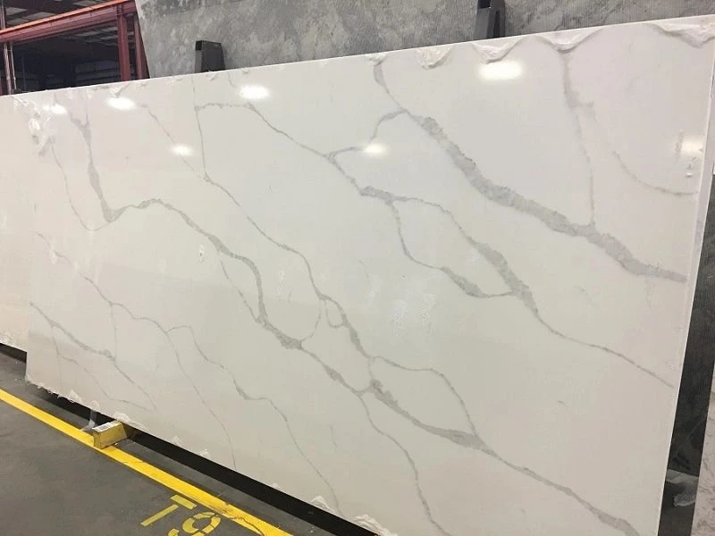 Calacatta Borghini Quartz Untuk Dinding/Meja/Atas Meja/Dapur