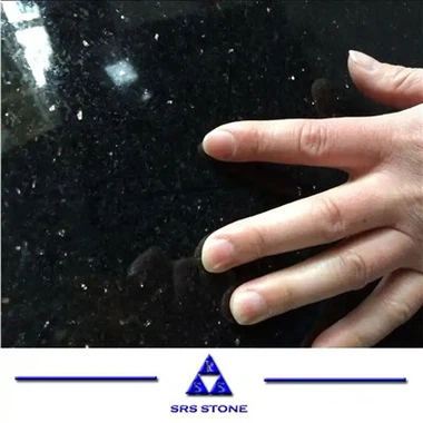 Granit Hitam Batu Granit Galaxy Hitam Backsplash Meja Ubin Lembaran Batu Nisan